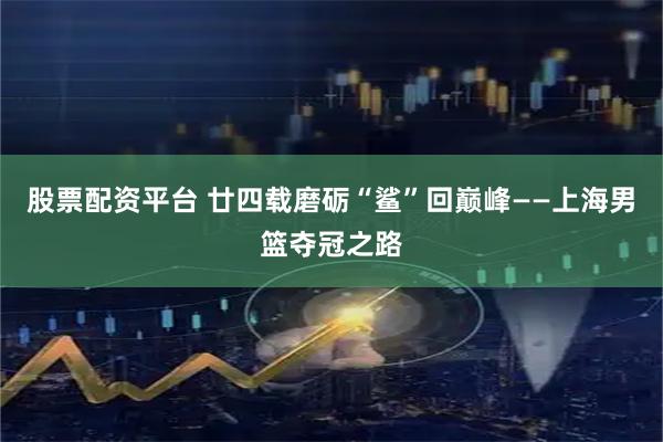 股票配资平台 廿四载磨砺“鲨”回巅峰——上海男篮夺冠之路